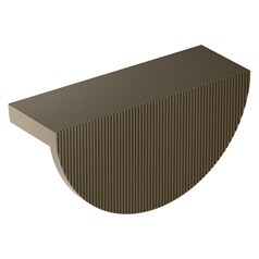 Lunar Matt Bronze Fluted Cup Cupboard Handle 85mm