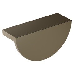 Lunar Matt Bronze Smooth Cup Cupboard Handle 85mm