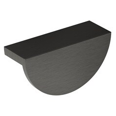 Lunar Brushed Gunmetal Smooth Cup Cupboard Handle 85mm
