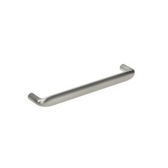 Crescent Brushed Nickel Effect Smooth D Cupboard Handle 170mm
