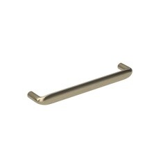 Crescent Brushed Brass Smooth D Cupboard Handle 170mm