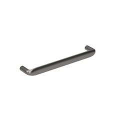 Crescent Brushed Gunmetal Smooth D Cupboard Handle 170mm