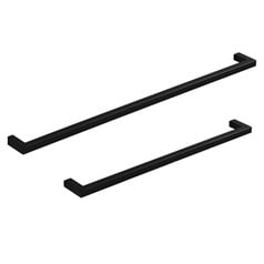 Metric Matt Black Square D Cupboard Handle