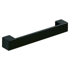 Square Matt Black D Cupboard Handle 192mm