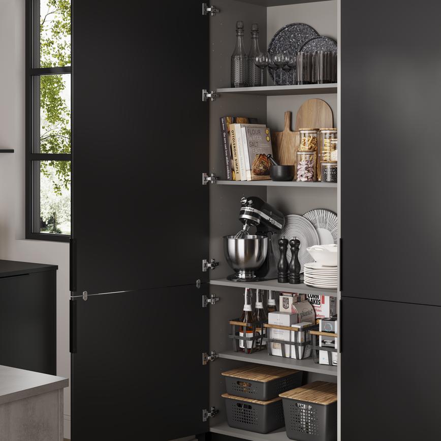 Croft Grey 750 Tall Larder Twr Cabinet Pack 1