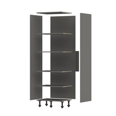 Croft Grey 750 Tall Larder Twr Cabinet Pack 1