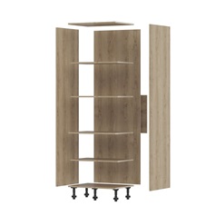 Natural Oak 750 Tall Larder Twr Cabinet Pack 1
