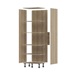 Natural Oak 750 Tall Larder Twr Cabinet Pack 1