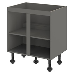 Croft Grey 720mm x 800mm x 575mm Ready Assembled Sink Base Cabinet