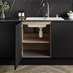 Natural Oak 720mm x 600mm x 575mm Ready Assembled Sink Base Cabinet