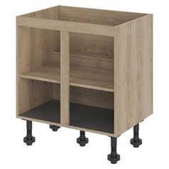Natural Oak 720mm x 800mm x 575mm Ready Assembled Sink Base Cabinet