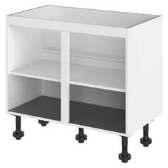 White 720mm x 1000mm x 575mm Ready Assembled Sink Base Cabinet