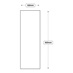 Decor End Panel 920mm x 310mm (XX39) Line Drawing