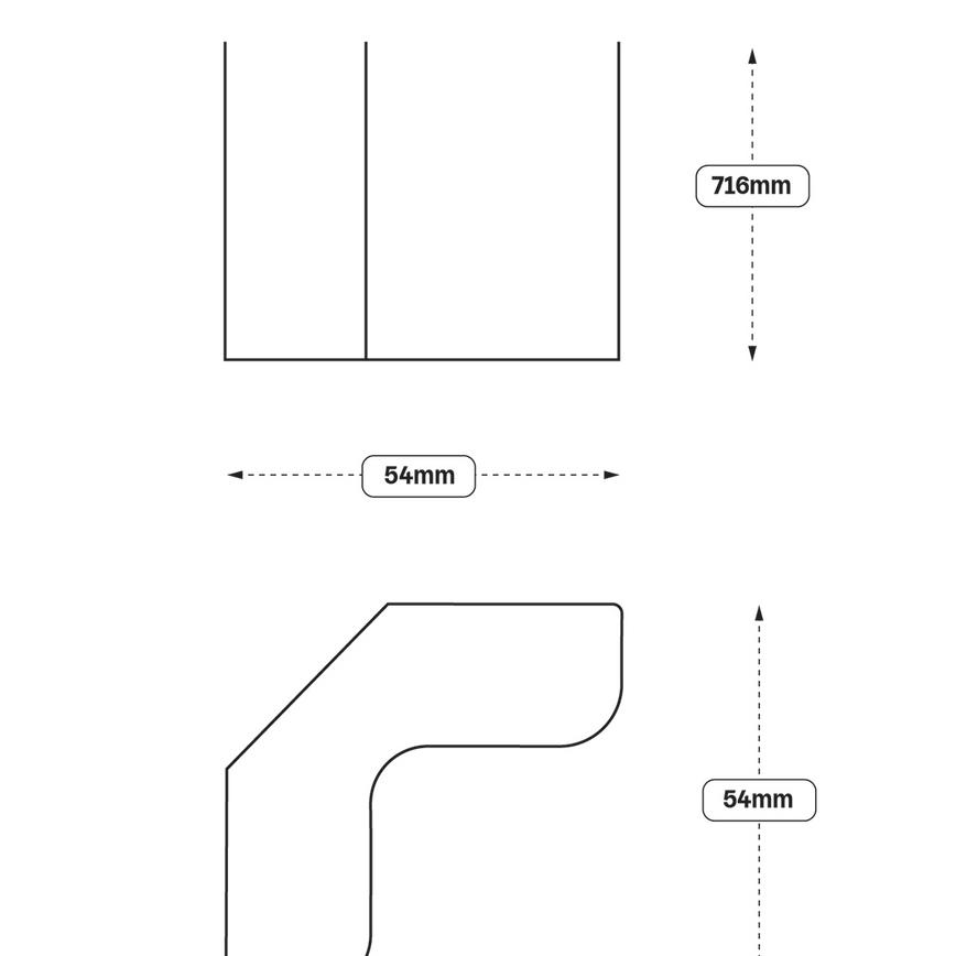 Carousel Corner Fillet (XX11) (Greenwich Greenwich Gloss Allendale Witney Chelford) Line Drawing