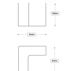 Full Height Base and Carousel Corner Fillet (XX0P) (Hockley) Line Drawing