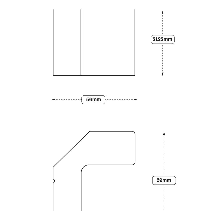 Tall Larder Corner Fillet (XX17) (Halesworth Bridgmere Elmbridge Chilcomb)