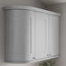 Dove Grey Curved Cabinet Cornice Return Classic Profile fitted with wall cabinet