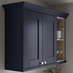 Fairford Navy Cornice Classic Profile fitted with wall cabinet