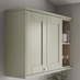 Grained Sage Green Square Profile Cornice/Pelmet fitted with wall cabinet
