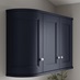 Chilcomb Navy Curved Cabinet Cornice/Pelmet Return Square Profile fitted with wall cabinet