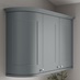 Dusk Blue Curved Cabinet Cornice Return Classic Profile fitted with wall cabinet