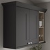 Charcoal Classic Profile Cornice with wall cabinet