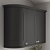Charcoal Curved Cabinet Cornice Return Classic Profile Left Hand with wall cabinet