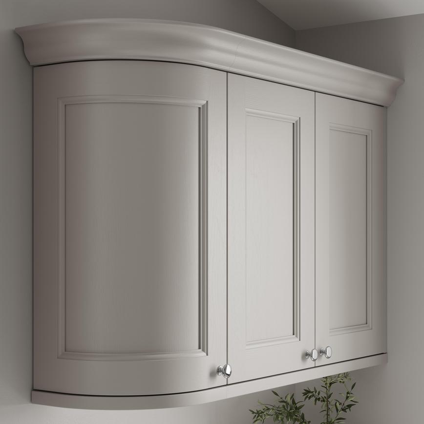 Elmbridge Pebble Curve Cabinet Corner Return Decorative Profile with wall cabinet