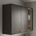 Bronze Dark Stone Square Profile Cornice/Pelmet with wall cabinet