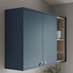 Marine Blue Square Profile Cornice/Pelmet - 18mm with wall cabinet