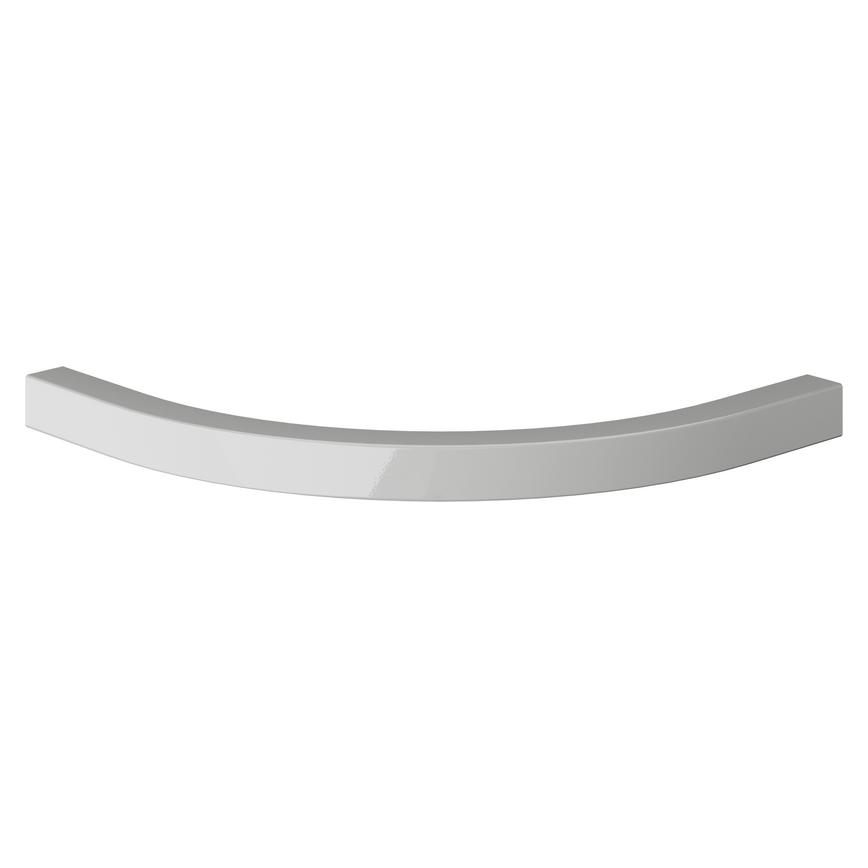 Gloss Dove Grey Square Curved Cornice or Pelmet Cut Out