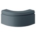 Chilcomb Grain Marine Blue 332mm x 180mm x 332mm Decorative Curved Plinth
