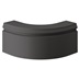 Chilcomb Grain Charcoal 332mm x 180mm x 332mm Decorative Curved Plinth