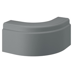 Halesworth Grain Dusk Blue 332mm x 180mm x 332mm Decorative Curved Plinth