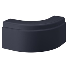 Halesworth Grain Navy 332mm x 180mm x 332mm Decorative Curved Plinth
