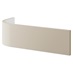 Grained Linen Curved Base End MDF Plinth