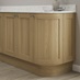 Grain Oak 563mm x 165mm x 18mm Plinth shown fitted on a cabinet
