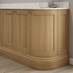 Halesworth Grain Oak 332mm x 180mm Decorative Curved Plinth