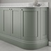 Halesworth Grain Reed Green 332mm x 180mm x 332mm Decorative Curved Plinth