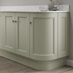 Sage Green MDF Curved Base End Plinth
