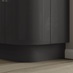 Gloss Charcoal 563mm x 18mm Curved Plinth