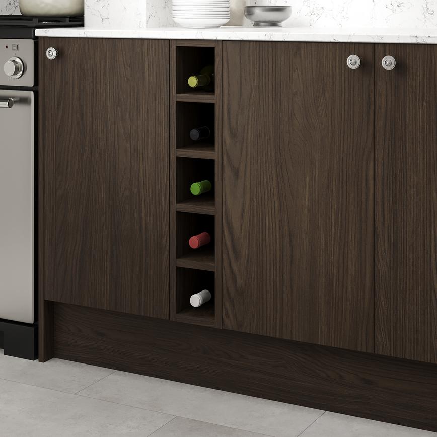 Hockley Textured Dark Oak 720mm x 150mm Wine Rack