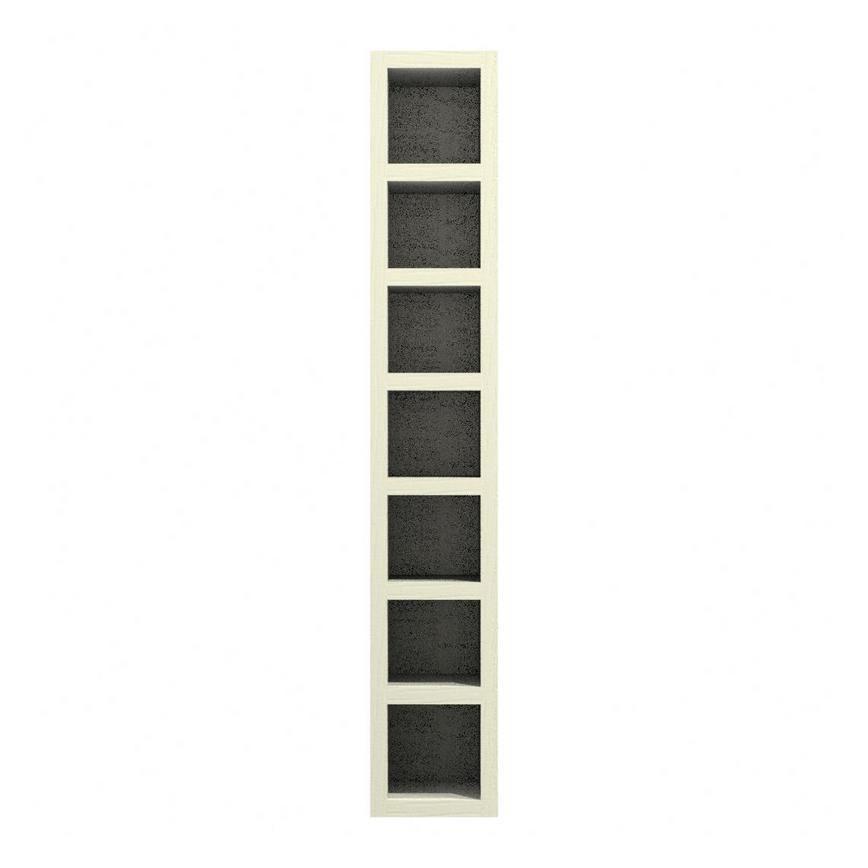 Grained Antique White 150mm Tall Wine Rack