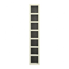 Grained Antique White 150mm Tall Wine Rack