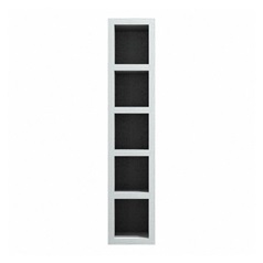 Grained Slate Grey 150mm Wine Rack