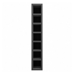 Hockley Super Matt Black Tall Wine Rack