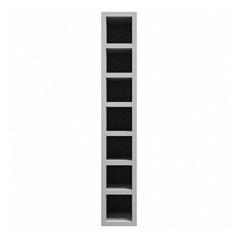 Matt Croft Grey 150mm Tall Wine Rack