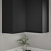 Clerkenwell Super Matt Black Wall Fillet Shown With Wall Cabinet
