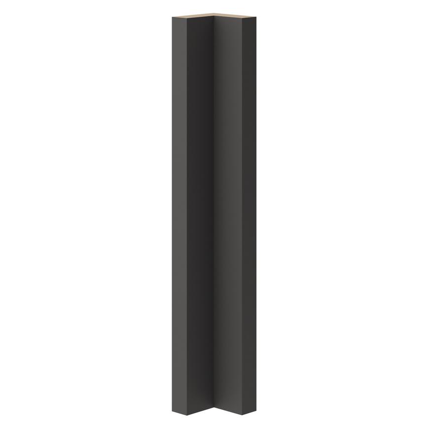 Hockley Super Matt Charcoal Half Height Base Carousel Corner Fillets