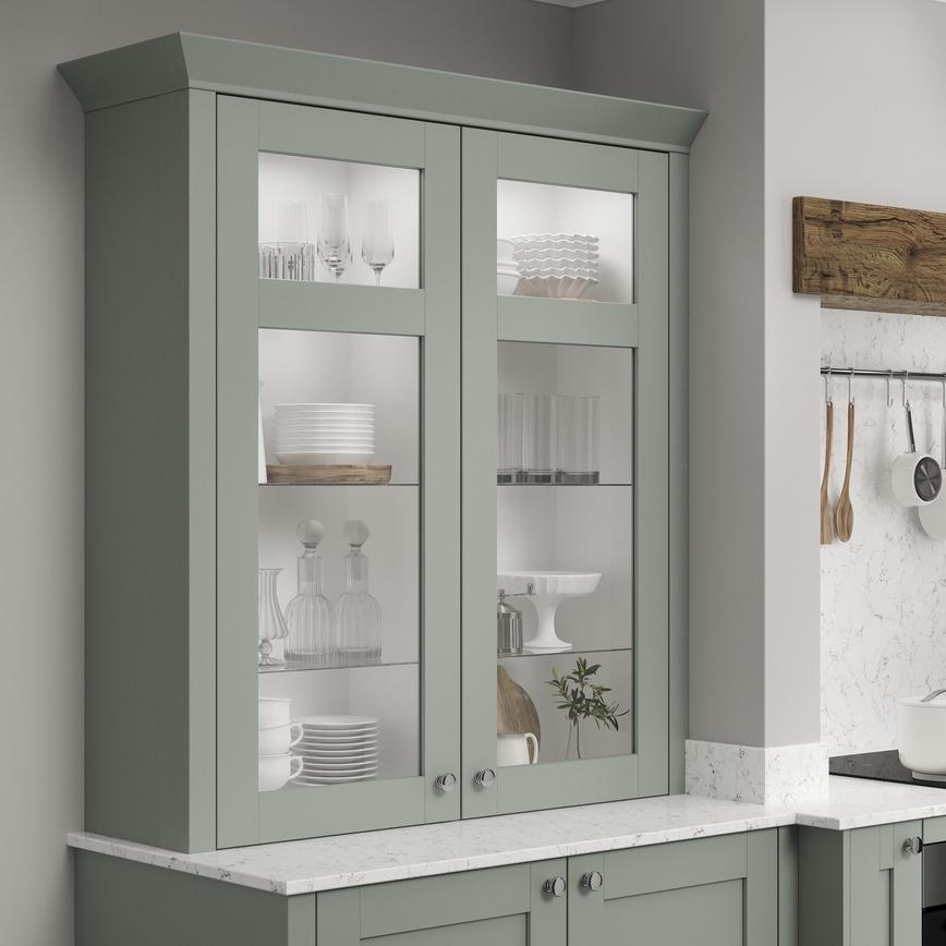 Halesworth Grain Reed Green 2400mm x 50mm Décor End Post